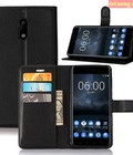 Hình ảnh: Bao da Nokia 6 LT Flip wallet đa năng khung nhựa mềm