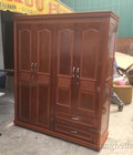 Hình ảnh: Thanh Lý Tủ Quần Áo 4 Cánh Gỗ Xoan (Mới 99%)