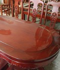 Hình ảnh: Bộ Bàn Ghế Ăn Gỗ Trẹo 6 ghế trạm khắc đẹp 1m6 và 1m8