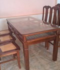 Hình ảnh: Bộ bàn ghế ăn xoan đào 6 ghế 1m6x80