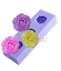 Hình ảnh: Khuôn Silicon 3 Hoa Hồng – Mã số 41
