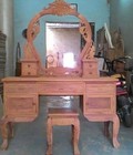 Hình ảnh: Bàn Phấn Gỗ Hương Đỏ Chân Vanh