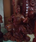 Hình ảnh: Tượng Quan Công Vuốt Râu Gỗ Xà Cừ
