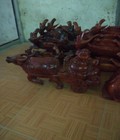 Hình ảnh: Trâu Di lạc gỗ xà cừ