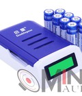 Hình ảnh: Bộ sạc pin thông minh DoublePow DP K209 có màn hình.