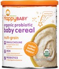 Hình ảnh: Bột ăn dặm cho bé Happy Baby Multi Grain Organic Probiotic Baby Cereal, 7 oz 198g