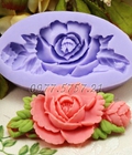 Hình ảnh: Khuôn Silicon 4D Hoa Hồng kèm Nụ – Mã số 71