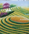 Hình ảnh: tranhh đá quý hà nguyễn- tranh ruộng bậc thang