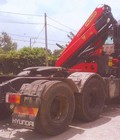 Hình ảnh: Xe đầu kéo Hyundai gắn cẩu gập Palfinger