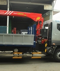 Hình ảnh: Xe tải Chenglong gắn cẩu Palfinger Sany 5t