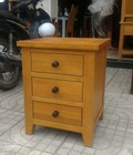 Hình ảnh: Tủ đầu giường gỗ sồi 3 ngăn kéo KT: 48x44x60