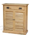 Hình ảnh: Tủ giày dép gỗ sồi 2 cánh 1 hộc KT: 80x35x100