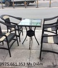 Hình ảnh: Bàn ghế mây nhựa giá siêu rẻ