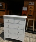 Hình ảnh: Tủ 5 ngăn kéo màu trắng xám KT: 86x44x107