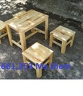 Hình ảnh: Bàn ghế gỗ quán cóc giá rẻ nhất