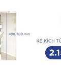 Hình ảnh: Kệ kích tủ bếp 2 tầng size 800mm