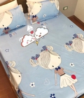 Hình ảnh: Ga chun + 2 vỏ gối nằm cô gái