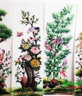 Hình ảnh: tranh đá quý bộ tứ quý tùng cúc trúc mai đẹp nhất tại Hà Nội