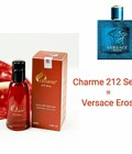 Hình ảnh: Nước hoa nam Charme 212 Sexy 25ml Thơm lâu trên 8 tiếng Tặng kèm mặt nạ collagen