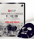 Hình ảnh: Mặt nạ SNP Ampoule tinh chất than hoạt tính se khít lỗ chân lông