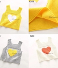 Hình ảnh: Áo len ba lỗ trái tim siêu cute cho bé gái