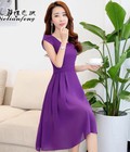 Hình ảnh: Đầm xòe maxi tay búp măng SK 10120T