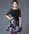 Hình ảnh: Váy ren xòe chân váy hoa SK 03223D