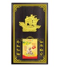 Hình ảnh: Lịch gỗ kim thuyền rồng, khung đơn