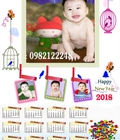 Hình ảnh: Dịch vụ Chụp và In LỊCH TẾT cho bé 2018.