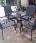 Hình ảnh: Ghế mây nhựa cafe già rẻ