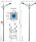 Hình ảnh: Cột đèn chiếu sáng đường phố _ Cột thép cao áp