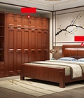 Hình ảnh: Giường ngủ gỗ tự nhiên sang trọng.GNH031
