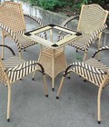 Hình ảnh: bàn ghế cafe mây nhựa hgh