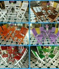 Hình ảnh: bàn ghế gỗ cafe chân sắt