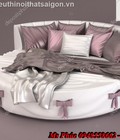 Hình ảnh: Giường tròn đẹp tphcm | giường ngủ hình tròn, bọc da sành điệu giá rẻ chỉ 13 triệu