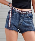 Hình ảnh: Short jeans rách dây lưng