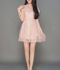 Hình ảnh: Đầm xoè ren cườm cổ