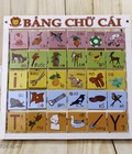Hình ảnh: Bảng học chữ cái bằng gỗ cao cấp