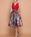 Hình ảnh: Đầm xoè tùng hoa áo CT