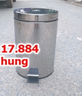 Hình ảnh: Thùng rác inox nắp lật tròn, lật vuông, gạt tàn inox