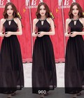 Hình ảnh: Đầm maxi voan cổ giọt nước