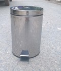 Hình ảnh: Thùng rác, gạt tàn inox đạp chân, nắp lật