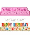 Hình ảnh: Khuôn Silicon Happy Birthday - Mã số 78