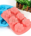 Hình ảnh: Khuôn Silicon 6 Hoa Mai - Mã số 119
