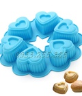 Hình ảnh: Khuôn Silicon 6 Trái Tim - Mã số 161