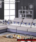 Hình ảnh: Sofa phòng khách giá rẻ, ghế sofa góc vải nhung tphcm đẹp