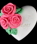 Hình ảnh: Khuôn Silicon Trái Tim Hoa Hồng - Mã số 146