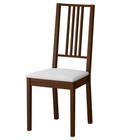 Hình ảnh: Ghế ăn bằng gỗ BORJE (màu nâu trắng)