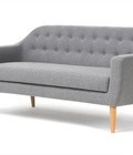 Hình ảnh: Ghế sofa bọc vải THEA 3 chỗ ngồi (xám, xám xanh)