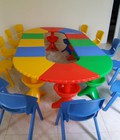 Hình ảnh: Bàn ghế mầm non làm từ nhựa nhập khẩu bền, đẹp giá rẻ